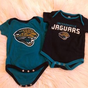 NFL Jacksonville Jaguars 🐆 onesies. Size 0-3M